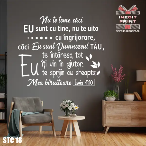 Sticker Isaia 41:10 STC18 142x115 cm