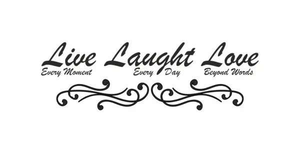 Sticker Live Laught Love SP20 160x50cm