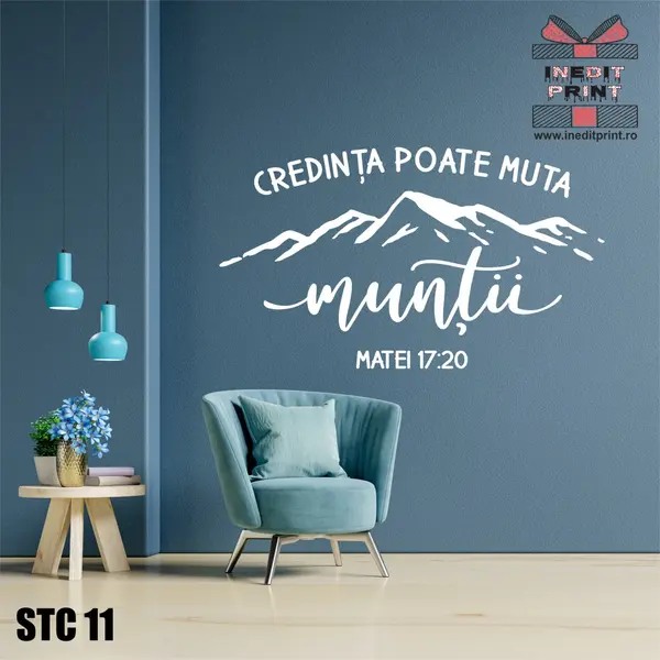 Sticker Matei 17:20 STC11 80x45 cm