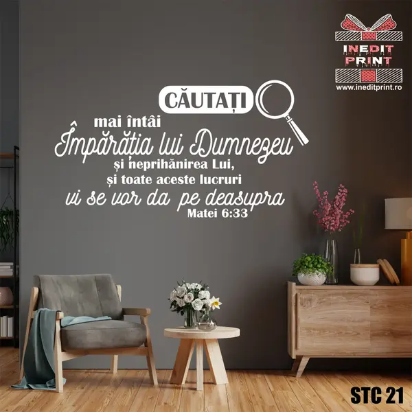 Sticker Matei 6:33 STC21 115X62 cm