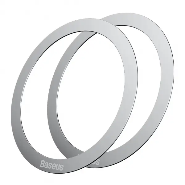 Sticker Metalic Baseus Halo, Set 2 bucati, Argintiu PCCH000012