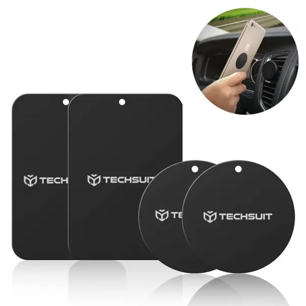 Sticker Metalic Techsuit MP04 4in1, Negru
