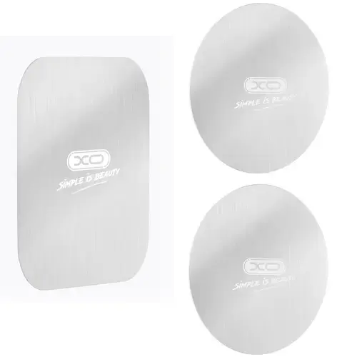 Sticker Metalic XO Design Y2, Set 3 bucati, Argintiu