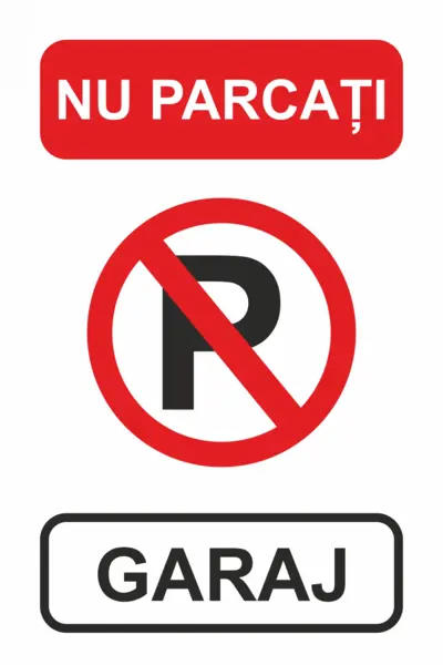 Sticker Nu parcati! Garaj STK18