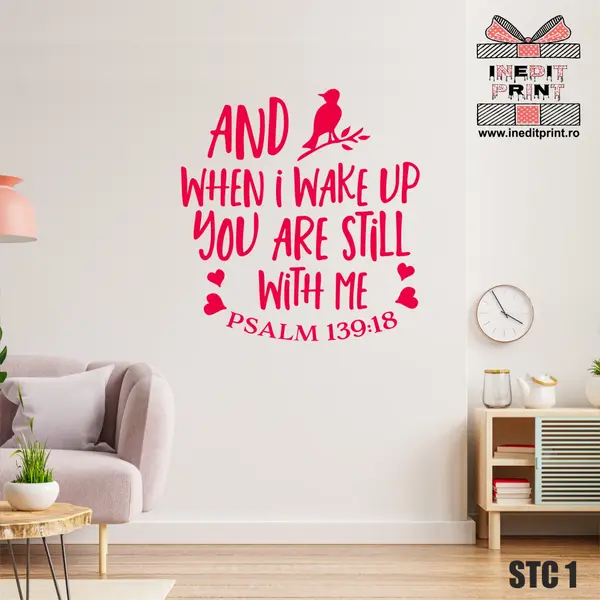 Sticker Psalmul 139:18 STC1 108x114 cm