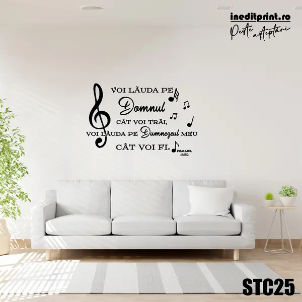 Sticker Psalmul 146:2 STC25 150x98 cm