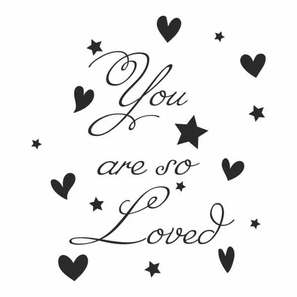 Sticker So loved SP7 130x110cm