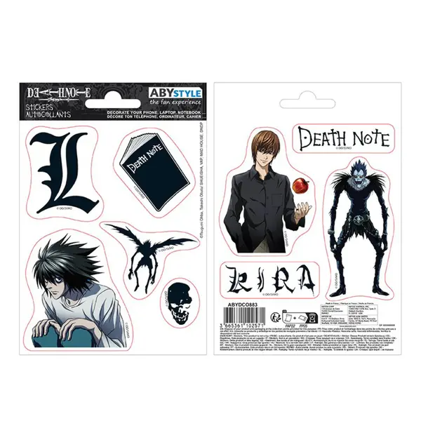 Stickere Death Note - 16x11cm/ 2 sheets - Death Note Icons