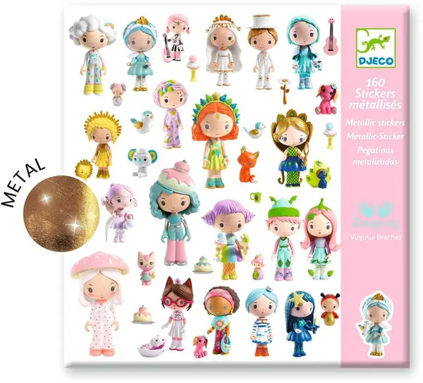 Stickere Djeco - Lumea magnifică a lui Tinley, 160 buc