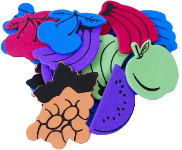 Stickere fructe pentru activitati crafts,spuma,8g