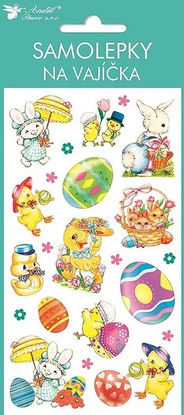 Stickere gel de Paște Andel Prerov - Animale colorate, sortiment