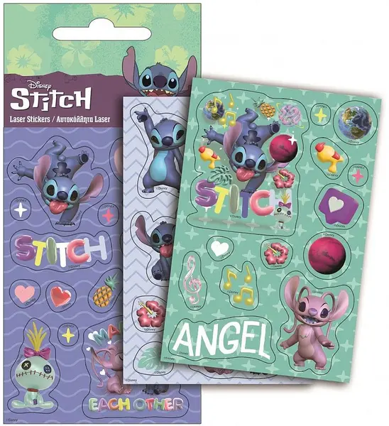 Stickere GIM - Stitch Laser, sortiment