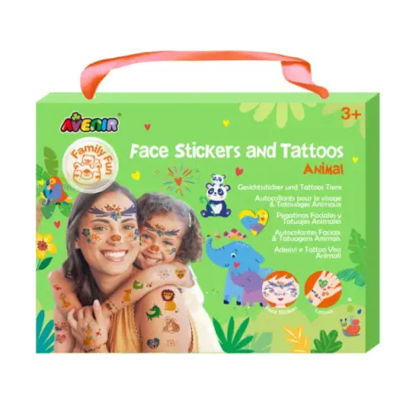 Stickere si tatuaje pentru fata - set parinte-copil - distractie in familie