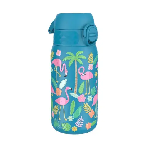 Sticla apa pentru copii, inox, 400ml, Flamingos - Ion8