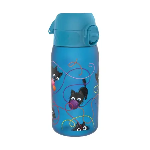 Sticla apa pentru copii Ion8 Cats, recyclon, 350ml