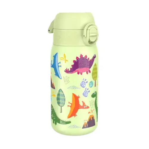 Sticla apa pentru copii Ion8 Dinosaurs, inox, 400ml