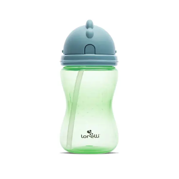 Sticla copii cu pai Lorelli Baby Care Blue, Green