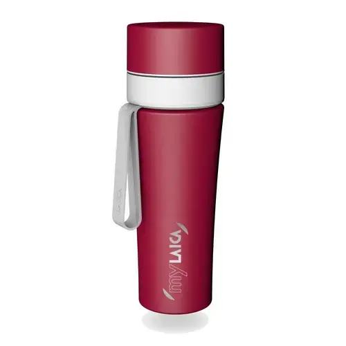 Sticla cu filtru de apa My Laica BR70B00 fast disc system, curea, 0,55 l (Visiniu)