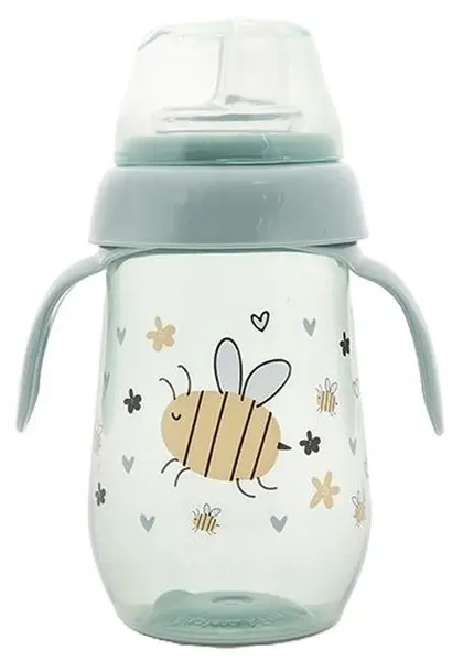Sticlă cu gură lată rezistență la vărsare Lorelli My Friend - 260 ml, Iceberg Green
