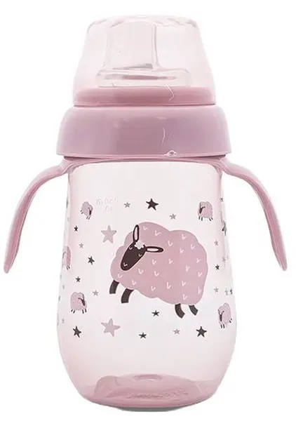 Sticlă cu gură lată rezistență la vărsare Lorelli My Friend - 260 ml, Mellow Rose