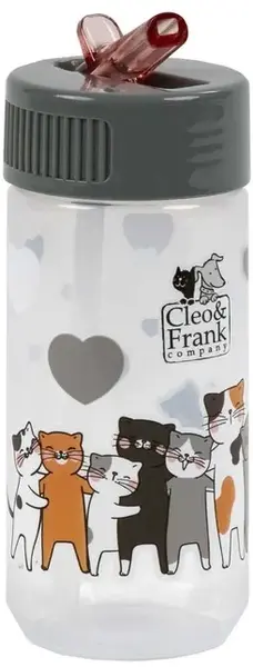 Sticlă cu pai Derform Cleo & Frank 39 - 330 ml