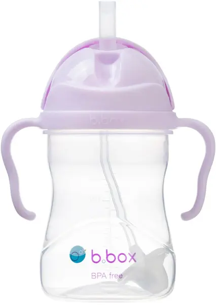 Sticlă cu pai pentru bebeluși b.box - Sippy cup, 240 ml, Boysenberrya