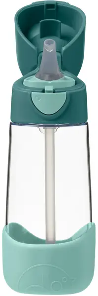 Sticlă cu pai pentru bebeluși b.box - Tritan, Emerald forest, 600 ml