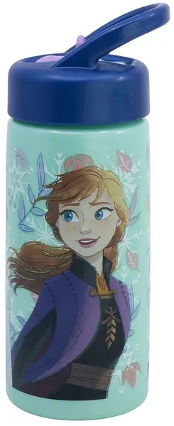 Sticlă cu pai Stor Playground - Frozen, Snowy Tale, 410 ml
