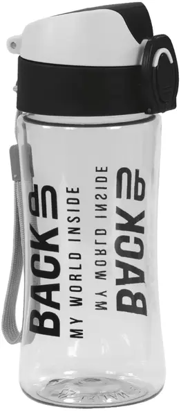 Sticlă de apă BackUp 5 - gri, 400 ml