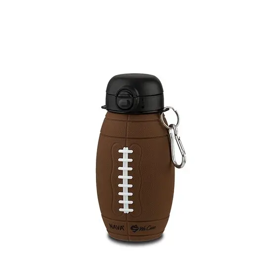 Sticla de apa din silicon Nava We care minge rugby 700 ml