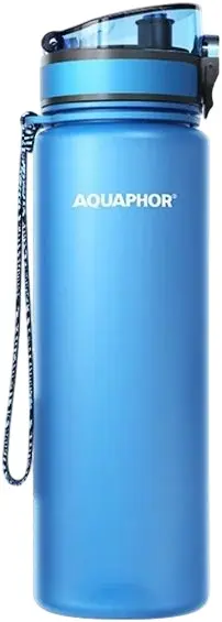 Sticlă de apă filtrantă Aquaphor - City, Filter, 0.8 l, albastru deschis