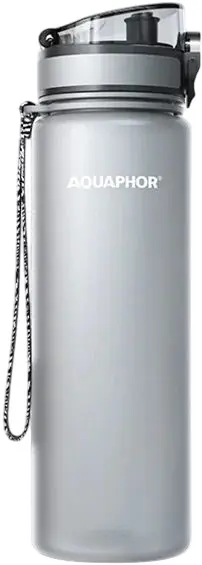 Sticlă de apă filtrantă Aquaphor - City, Filter, 0.8 l, gri
