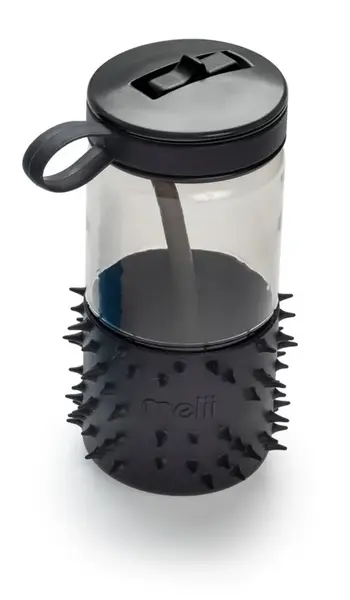 Sticla de apa Melii Spikey, 503 ml (Negru)