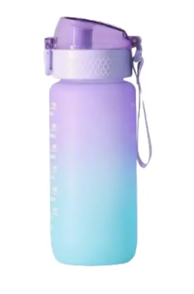 Sticla de apa potabila fitness Colorata 20Oz cu Marcator de timp