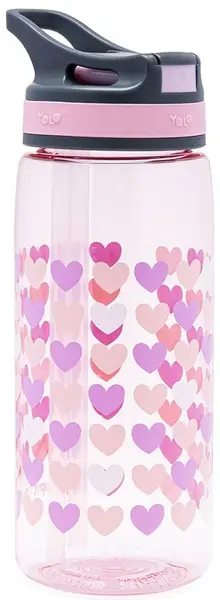 Sticlă de apă YOLO - 550 ml, Grilz Hearts