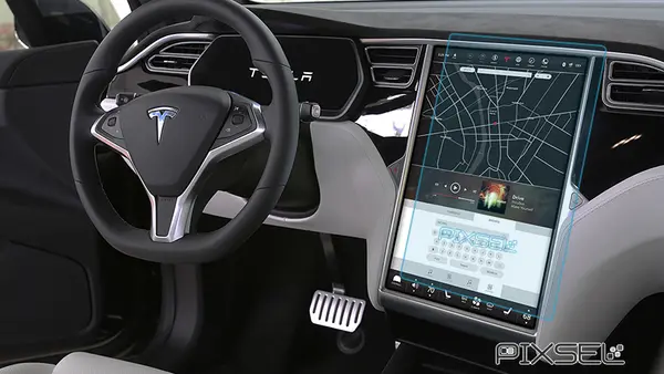 Sticla De Protectie Pixsel pentru Monitor Tesla Model S - 16.8" 2012-2015