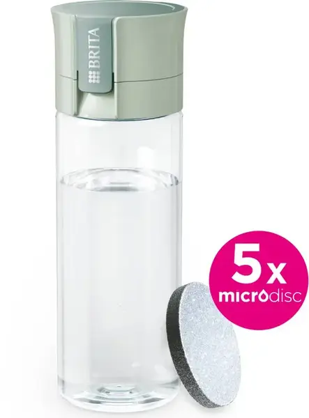 Sticla filtranta BRITA Vital Brita BR1059295, 0.6 l + 5 dischete (Verde)