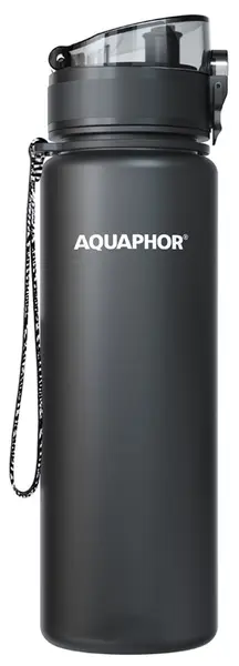 Sticlă filtrantă pentru apă Aquaphor - City, Filter, 0.5 l, neagră