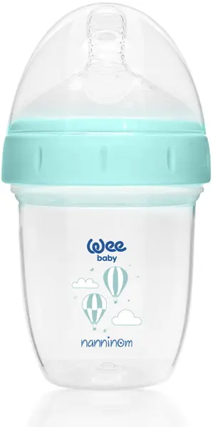 Sticlă pentru bebeluși Wee Baby - Nanninom, anticolici, 150 ml