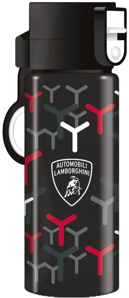 Sticlă pentru copii Ars Una Lamborghini - 475 ml, negru