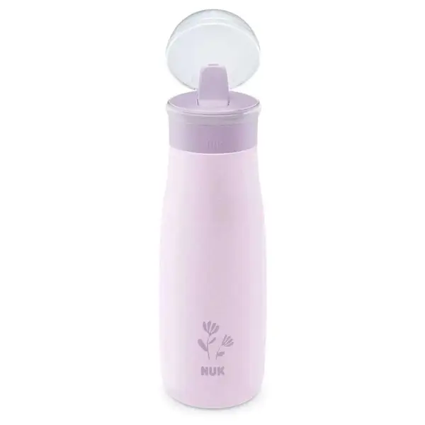 Sticla sport din otel inoxidabil 2 in 1 Nuk Mini Me 500 ml 12 luni + Mov