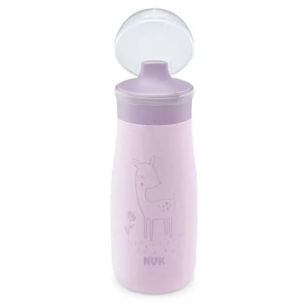 Sticla sport din otel inoxidabil Nuk Mini Me 300 ml 9 luni + Mov