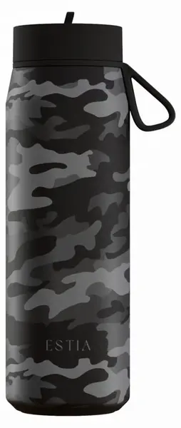 Sticlă termică cu mâner Estia Pulse - Dark Camo, 500 ml