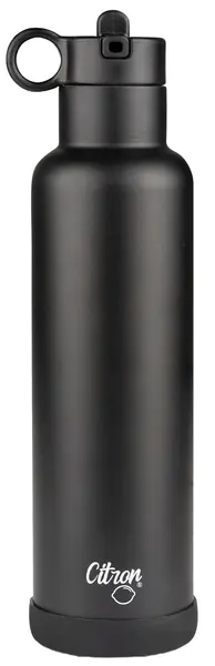 Sticlă termică pentru apă Citron - 750 ml, neagră