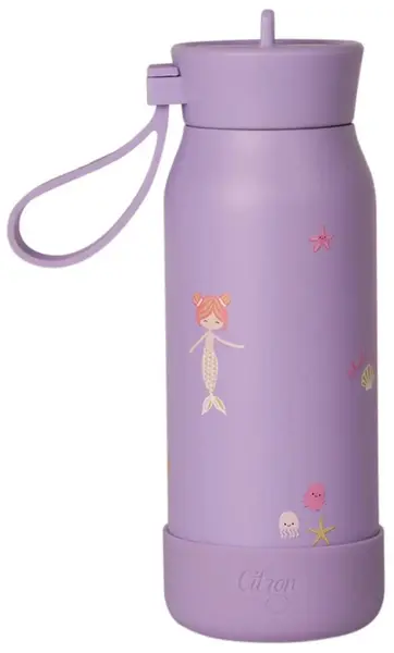 Sticlă termică pentru apă Citron - Mermaid, 250 ml, mov