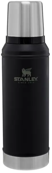 Sticla termica Stanley - The Legendary, Matte Black Pebble, 0.75 l