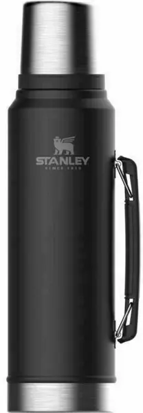 Sticla termica Stanley - The Legendary, Matte Black Pebble, 1 l