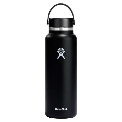 Sticla termos Hydro Flask Wide Mouth Black, inox, 1,18L