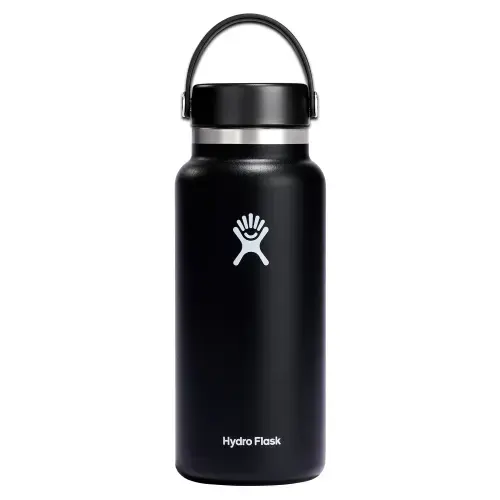 Sticla termos Hydro Flask Wide Mouth Black, inox, 950ml