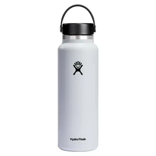 Sticla termos Hydro Flask Wide Mouth White, inox, 1.18L